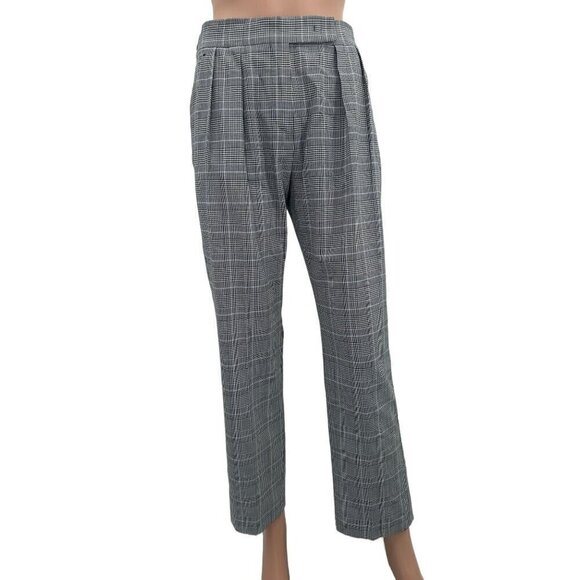 Max Mara Pleated Cropped Plaid Pants NWOT - Picture 6 of 11